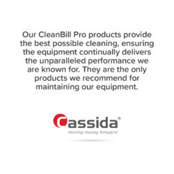 CleanBill Pro are the only cleaning products recommended by Cassida for cleaning