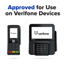 Approved for use on all Verifone card readers