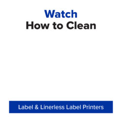 Watch how to properly clean your label printer using label printer cleaning wipes