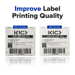 Routine cleaning with these wipes will improve label printing quality