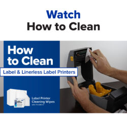 Watch how to clean label printer with printmint wipes