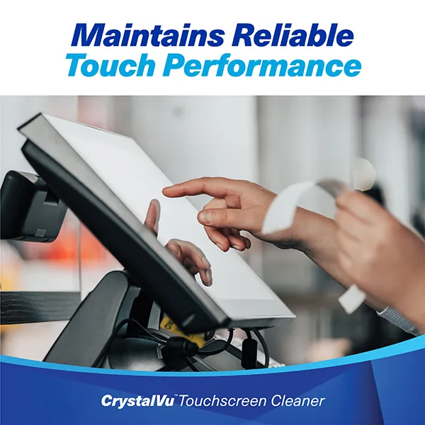 CrystalVu Touchscreen Cleaner with Microfiber Cloths K2 KCVZ1 Maintain Reliable Touch Performance