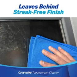 CrystalVu Touchscreen Cleaner with Microfiber Cloths (K2-KCVZ1) Leaves Behind a Streak-Free Finish