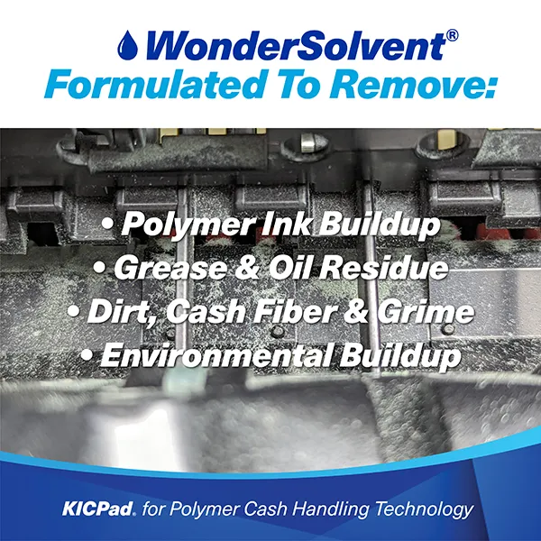 KICPad for Polymer Cash Handling Technology (K2-KPDWSB24WS) with WonderSolvent