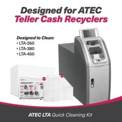 ATEC LTA Quick Cleaning Kit (KWATC-KTCREU), Designed for ATEC Teller Cash Recyclers