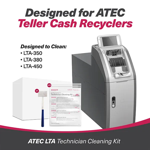 ATEC LTA Technician Cleaning Kits 10CT KWATC KTCRTEC Effectively Remove Stubborn Cash Buildup