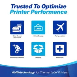 Waffletechnology for Thermal Label Printers, Trusted to Optimize Printer Performance