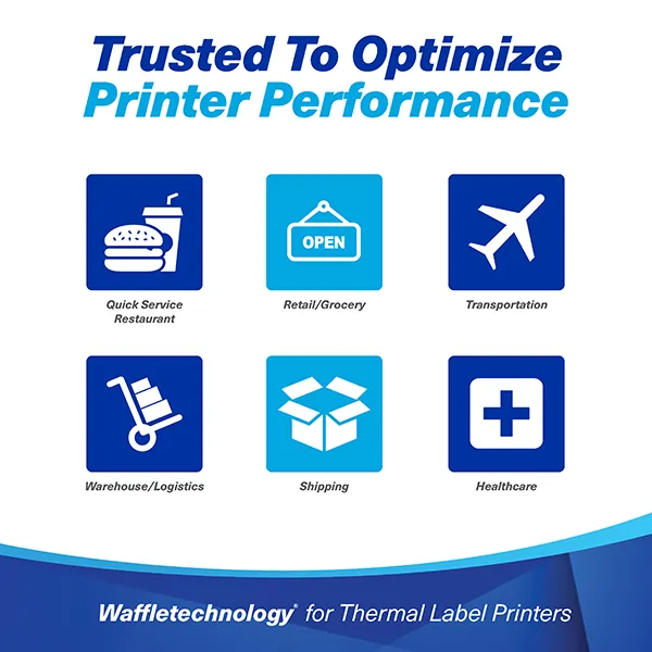 Waffletechnology for Thermal Label Printers Trusted to Optimize Printer Performance
