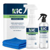 crystalvu screen cleaner with microfiber cloths, 16oz or 32oz bottles
