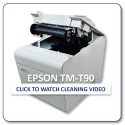 Epson TM-T90 Label Printer Cleaning Video