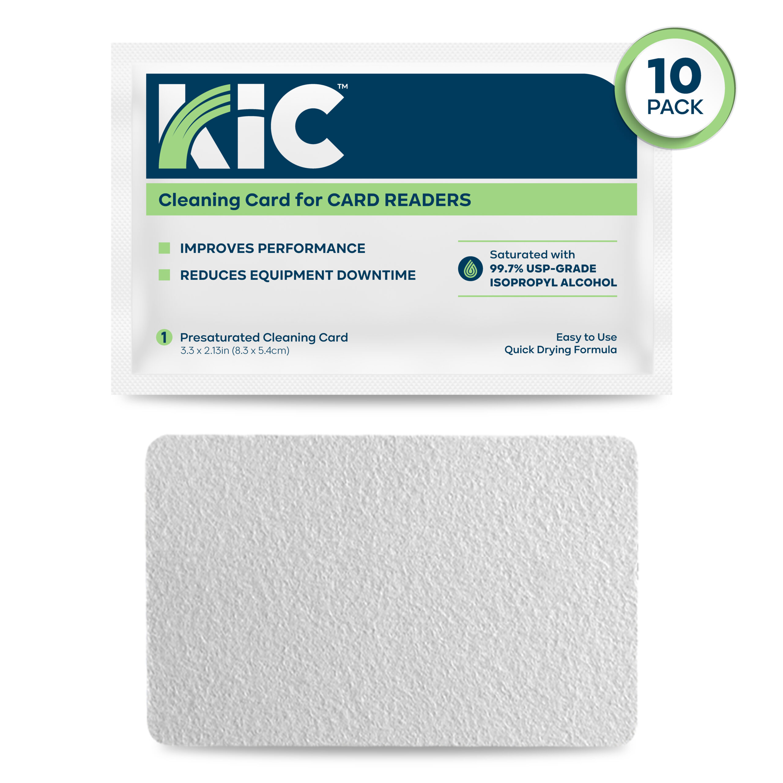カードクリーナー　大サイズ240ml ’s card cleaner Cleaning Cards for Card Readers with 99.7% IPA: 10CT or 50CT