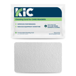 flat card reader cleaning card with 99.7% IPA