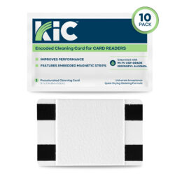 encoded card reader cleaning card with 99.7% IPA, 10 Count