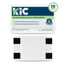 Encoded card reader cleaning cards with miraclemagic