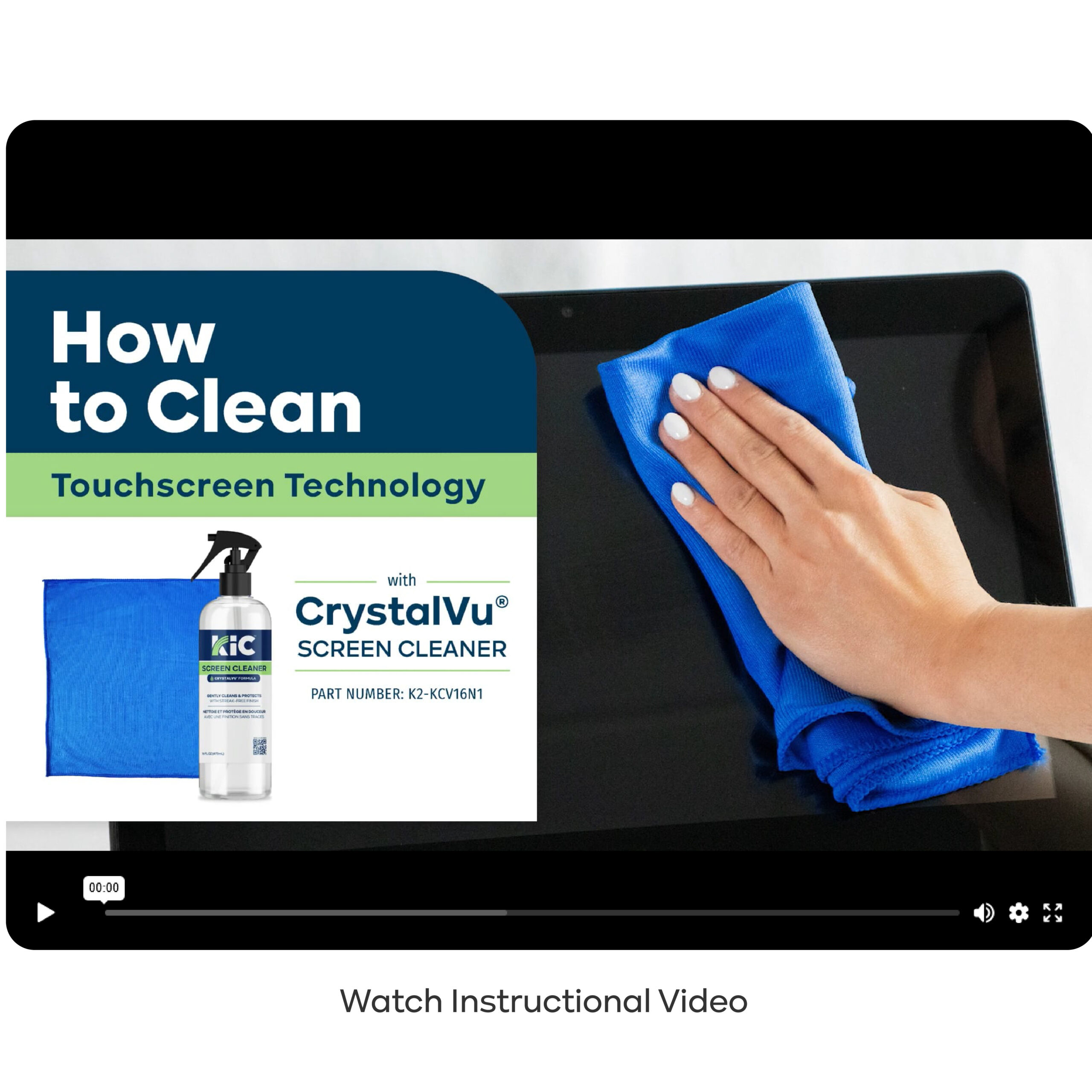 Crystalvu screen cleaner how to video