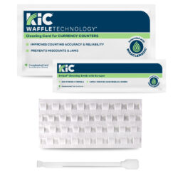 cleaning kit for cash recyclers using long-edge feed