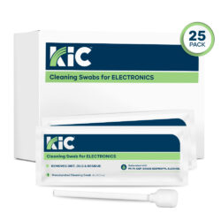 Electronic cleaning swabs with 99.7% IPA, 25count