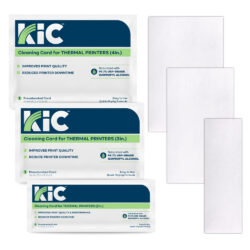 Thermal printer cleaning cards with IPA, multiple options