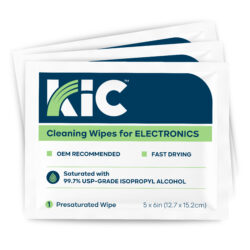 Electronic cleaning wipes with 99.7 ipa