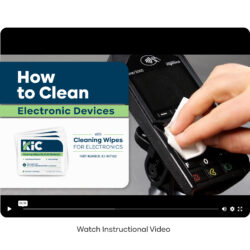 Video - How to clean with electronic cleaning wipes with 99.7 ipa