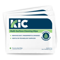 Multi-surface cleaning wipes with ClearDisplay,