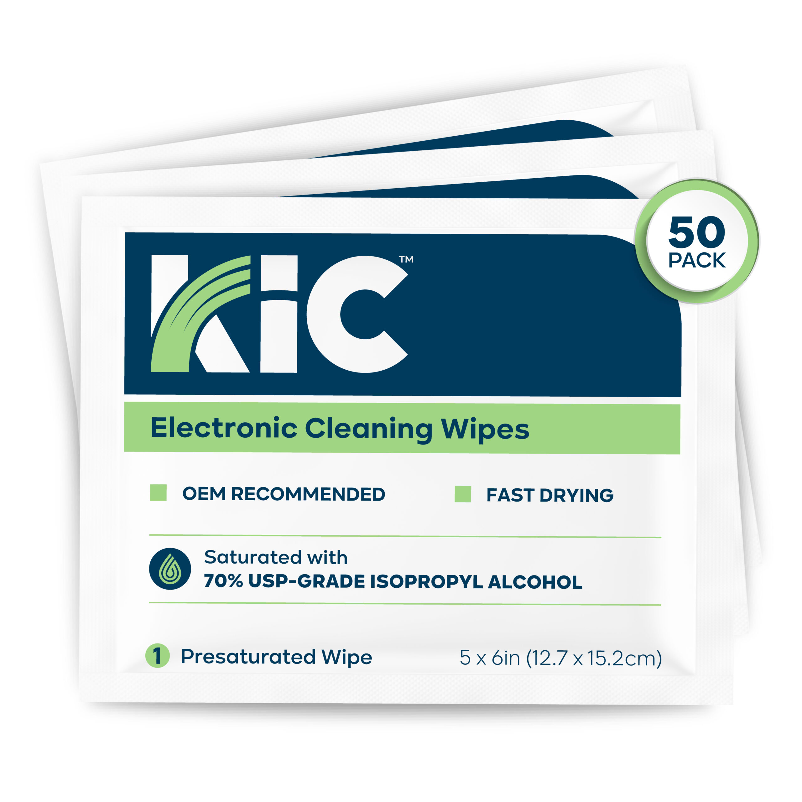 Electronic Cleaning Wipes with 70% IPA, small, 50 count