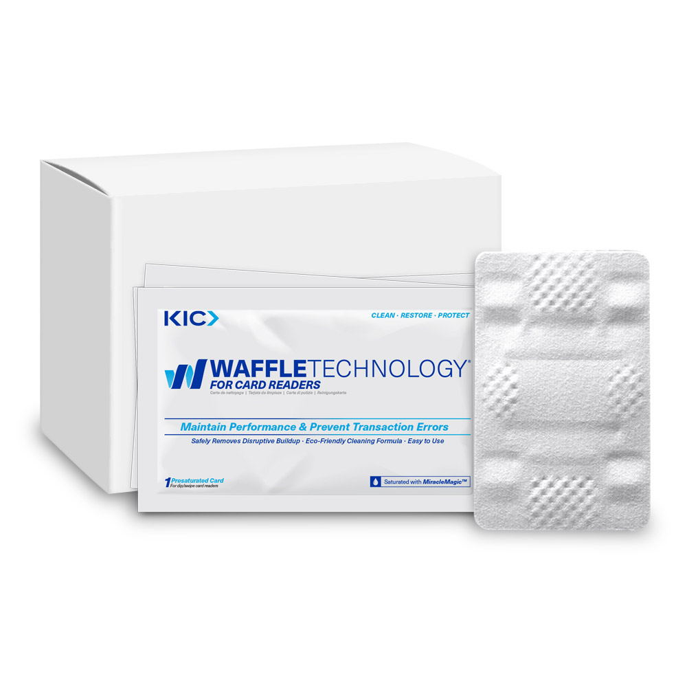 KICTeam KW3-BWB15M Waffletechnology Bill Acceptor Cleaning Card with Miracle Mag 