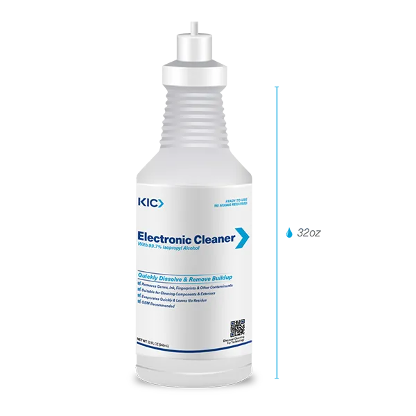 Electronic Cleaner with 99.7% Isopropyl Alochol, 32oz., (K2-C9932N1) Measurements