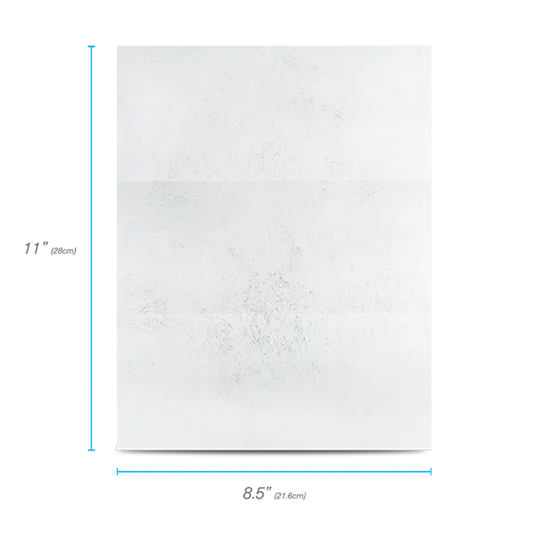 Cleaner Sheet for Printers Copiers K2 PCFB15 Measurements
