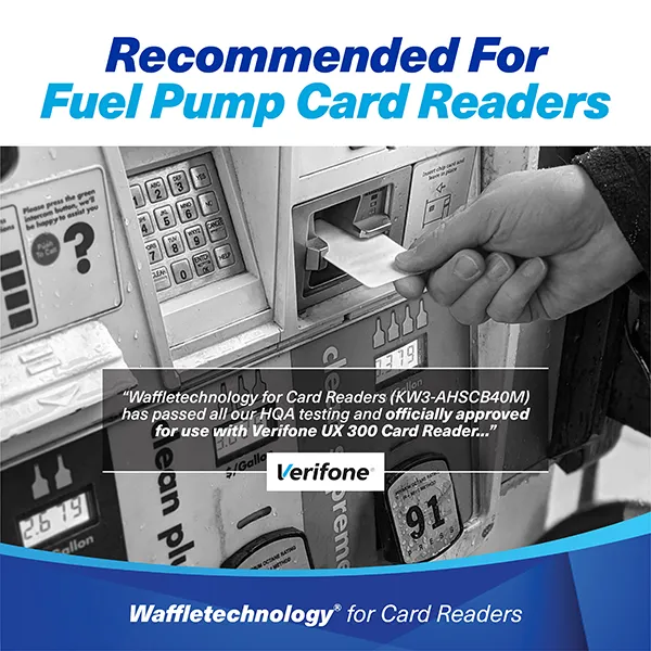 Waffletechnology® for Card Readers with MiracleMagic (KW3-AHSCB40M), Recommended for Fuel Pump Card Readers