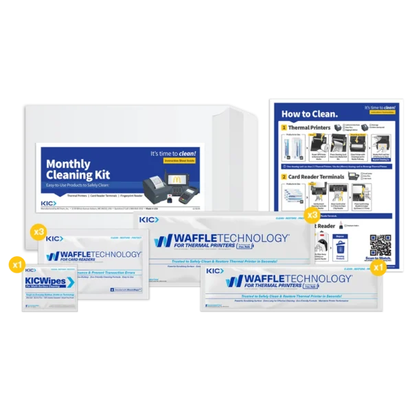 CleanNow Kit for McDonalds' Thermal Printers and Credit Card Readers