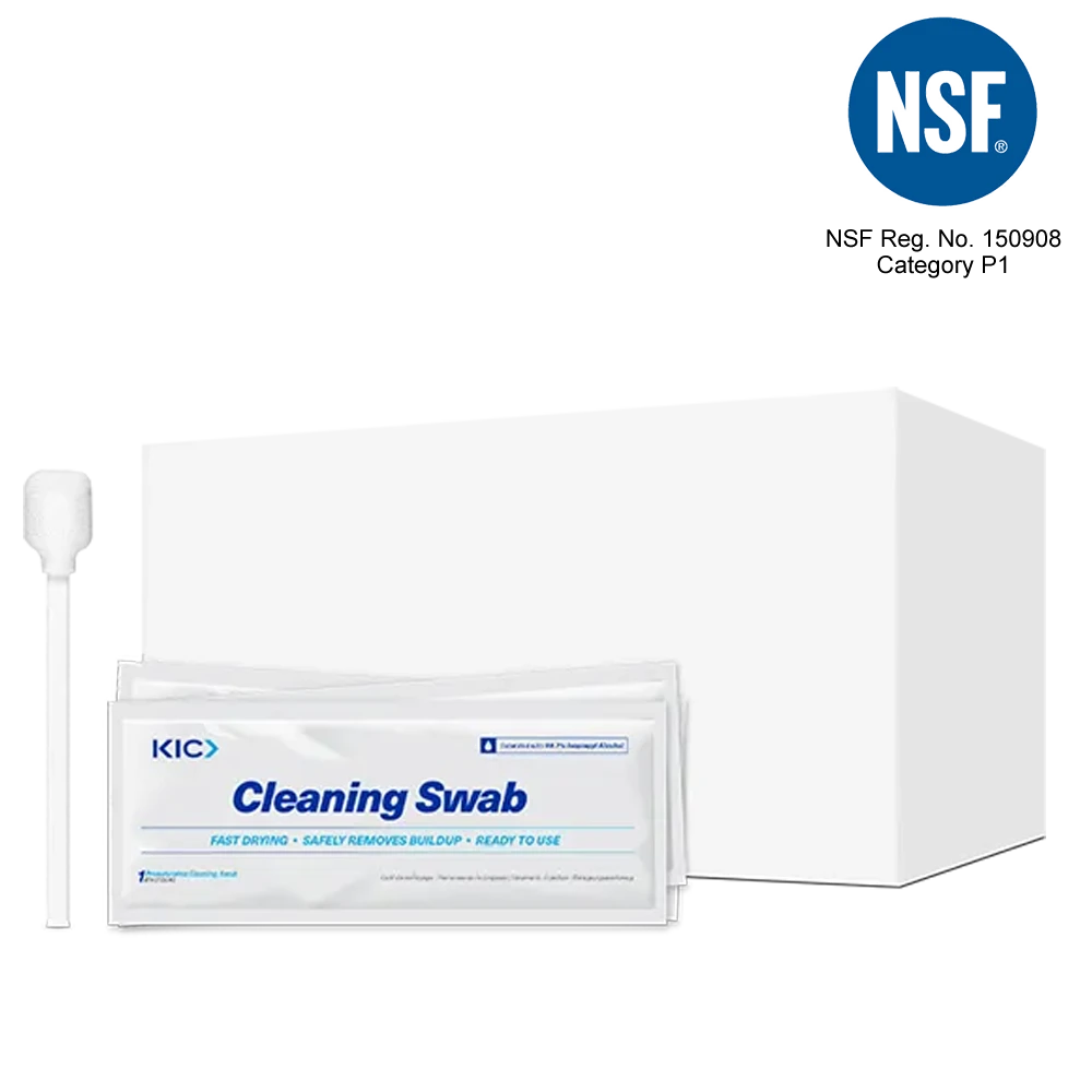 4" Cleaning Swab for Electronics with 99.7% IPA, Box of 25, K2-S4B25, NSF Certified