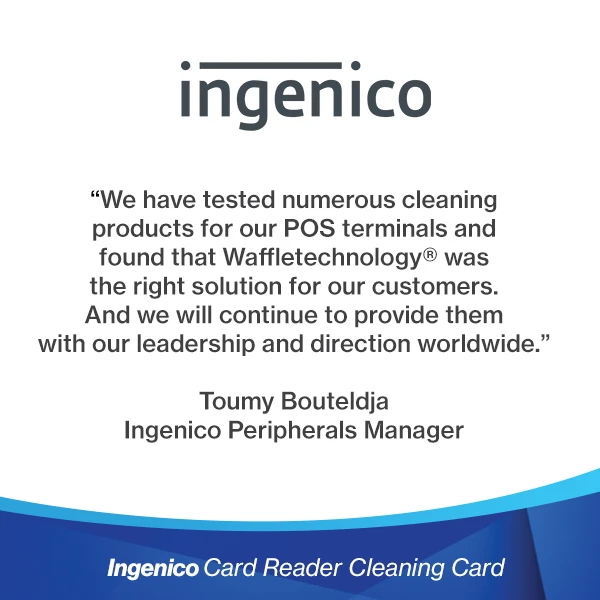 Ingenico Card Reader Cleaning Card Testimonial