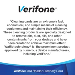 Verifone Card Reader Cleaning Card Testimonial